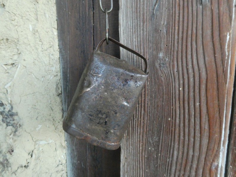 French Brocante - For Sale - Old Livestock Bell from the PyreneesDescription: <p>Beautiful had wrought livestock bell for goat or sheep from the mountains of the Pyrenees close to where we live</p>

<p>It has a wonderful aged patina and with it's original wooden clapper a sound evocative of the mountains</p>

<p>12cm tall</p>
